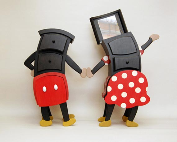 Cool Furnitures Walt Disney Characters Shaped Cabinets