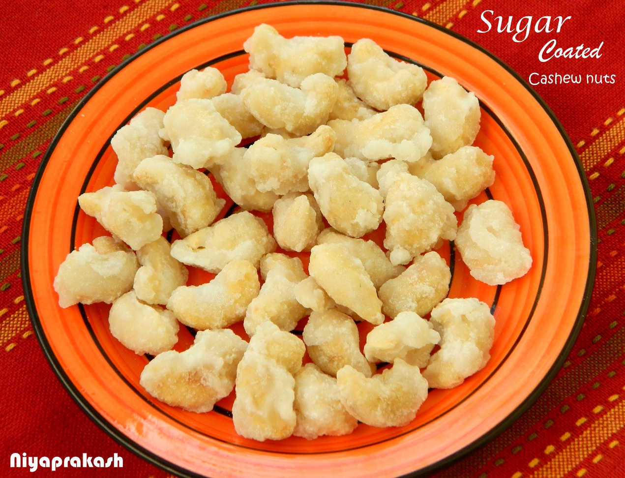 Niya's World Sugar Coated Cashew nuts or Paindare Pankanthu Galleli Bee