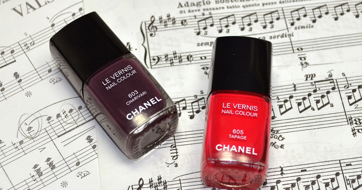Chanel Le Vernis #605 Tapage and #603 Charivari from Notes de