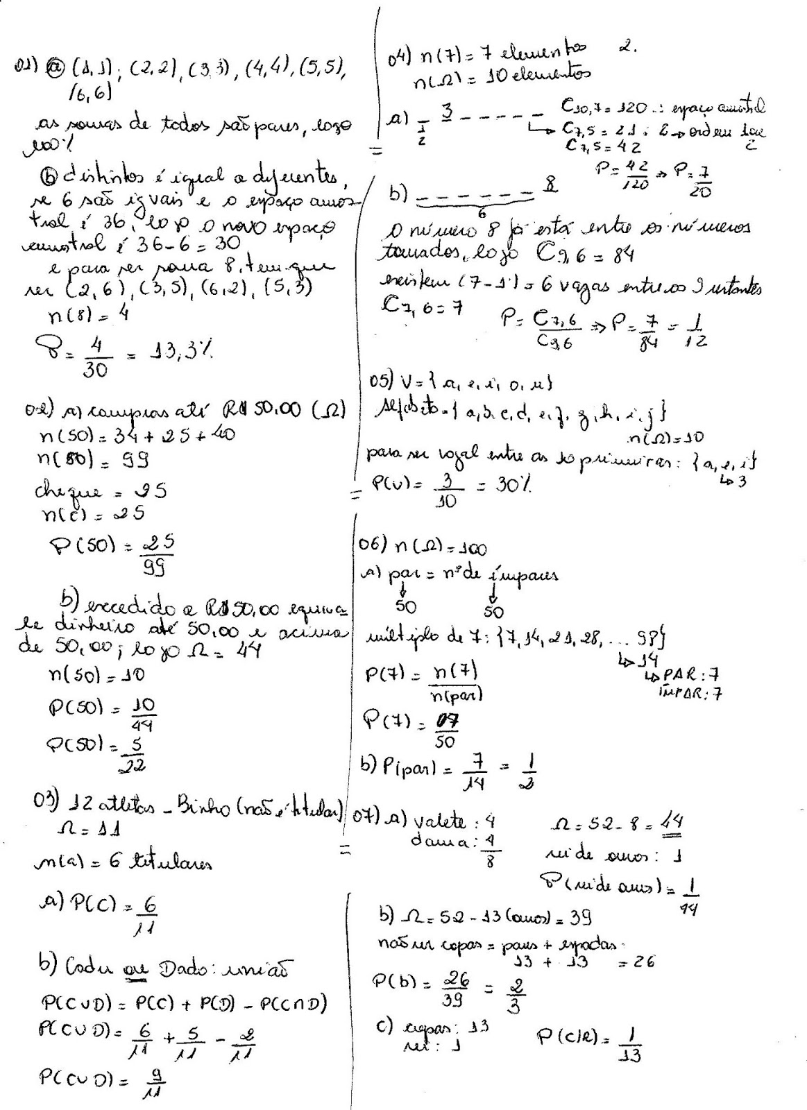 Probabilidade - aula 3 - Probabilidade Condicional 