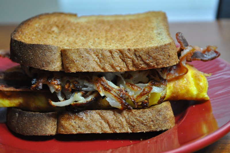 Cheesy Western Breakfast Sandwich All Kinds of Yumm