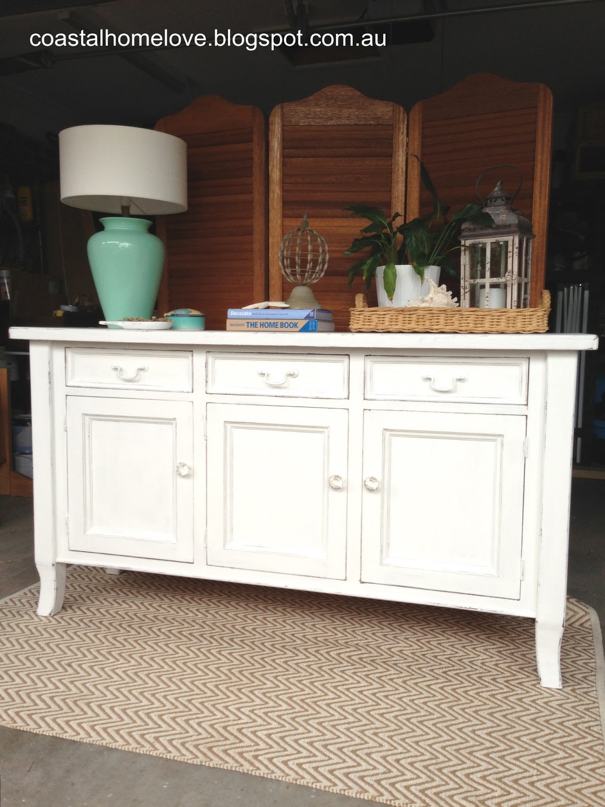 Coastal Home Love Power Styling and a Coastal Sideboard Makeover!