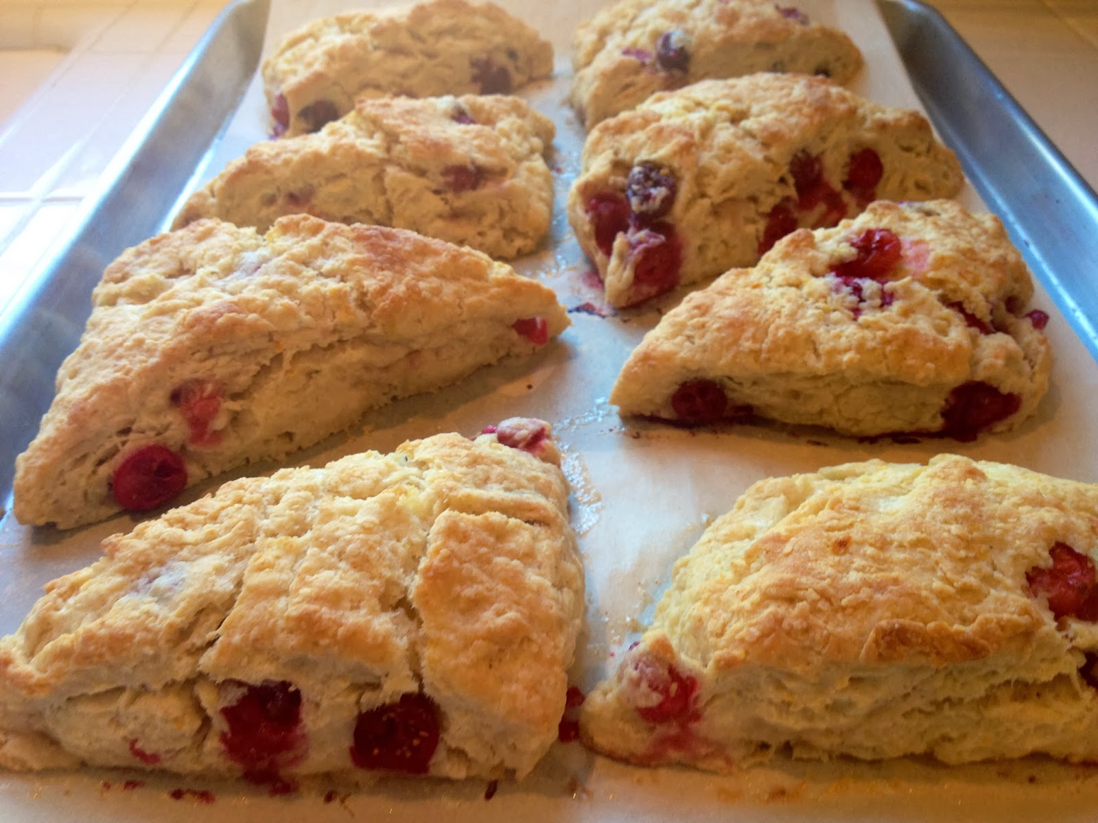 baubles and baked goods Cranberry Orange Buttermilk Scones