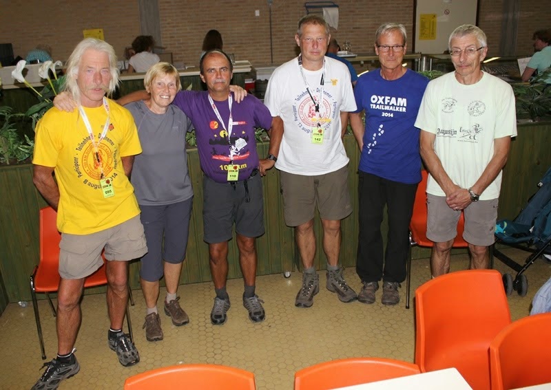 Onze wandelgroep.