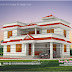 1990 square feet 4 BHK house elevation design