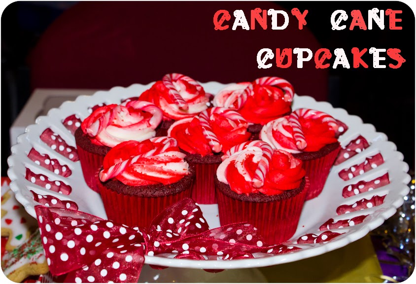 Cupcake Crazy Gem! Christmas Candy Cane Cupcakes Red