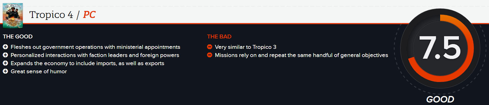 Tropico 4 trading system