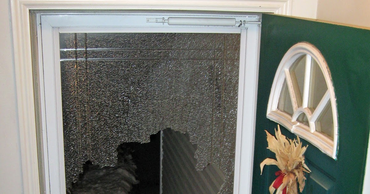 Shooting From The Hip Newspaper Broken Door Glass