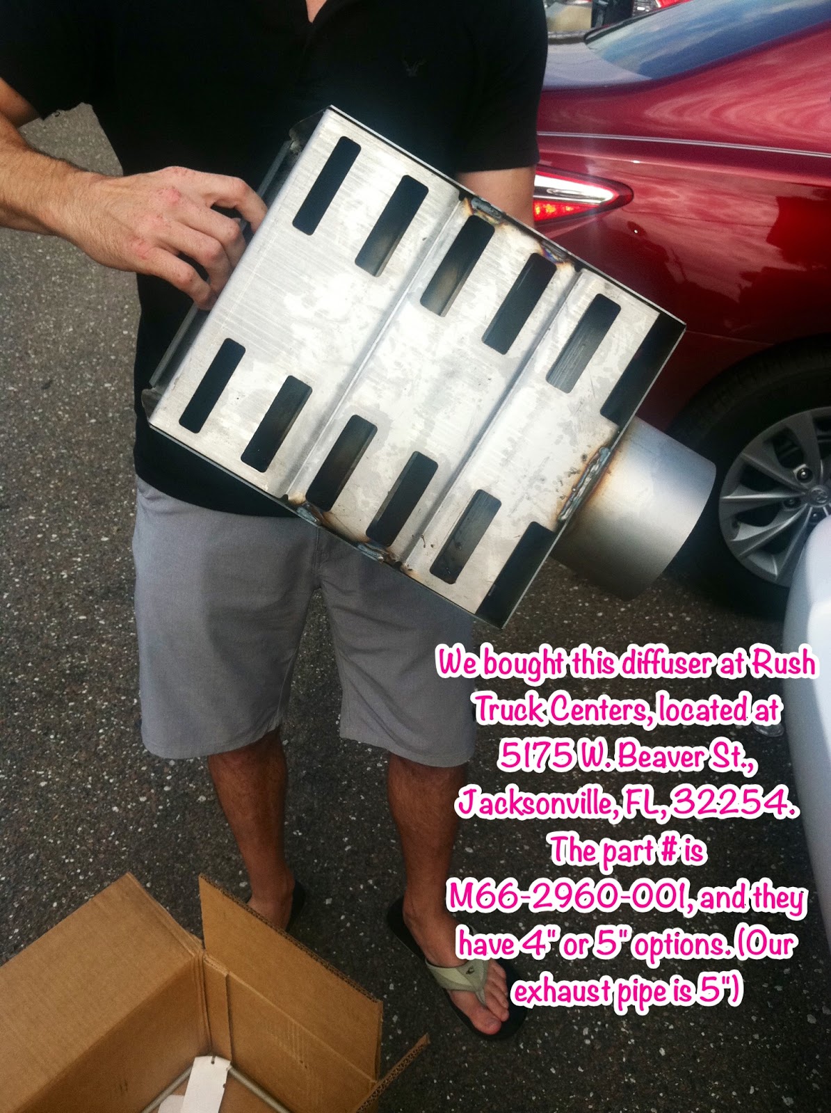 Married And Mobile Replacing semi truck smokestack with exhaust diffuser box!! grass burner