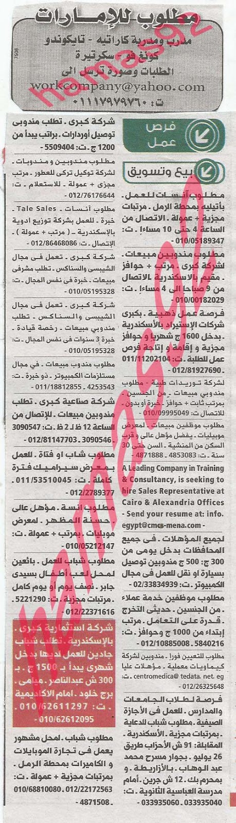 وظائف خالية فى جريدة الوسيط الاسكندرية الاثنين 29-07-2013 %D9%88+%D8%B3+%D8%B3+6