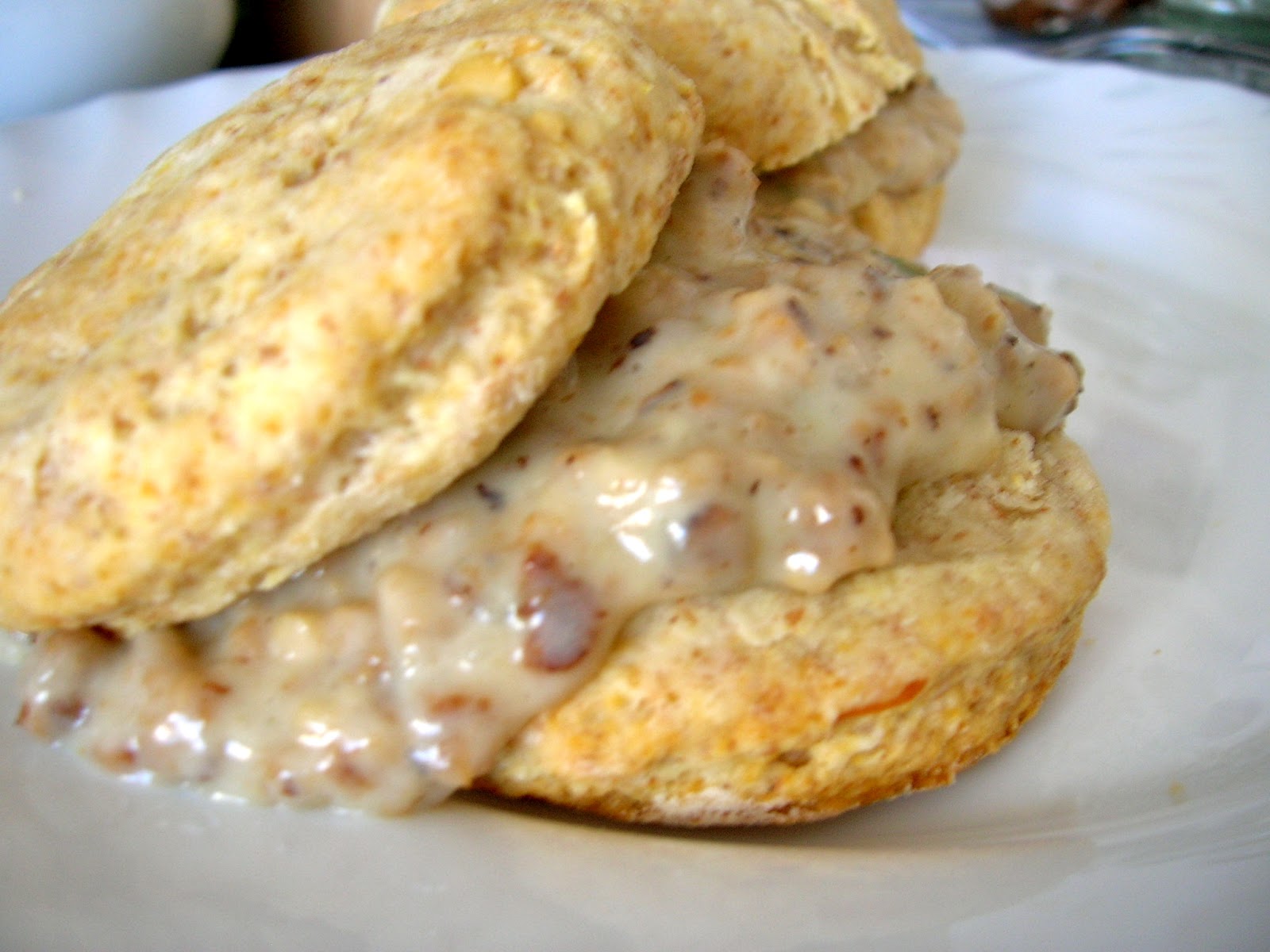 a domestic disturbance Vegetarian Biscuits & Gravy