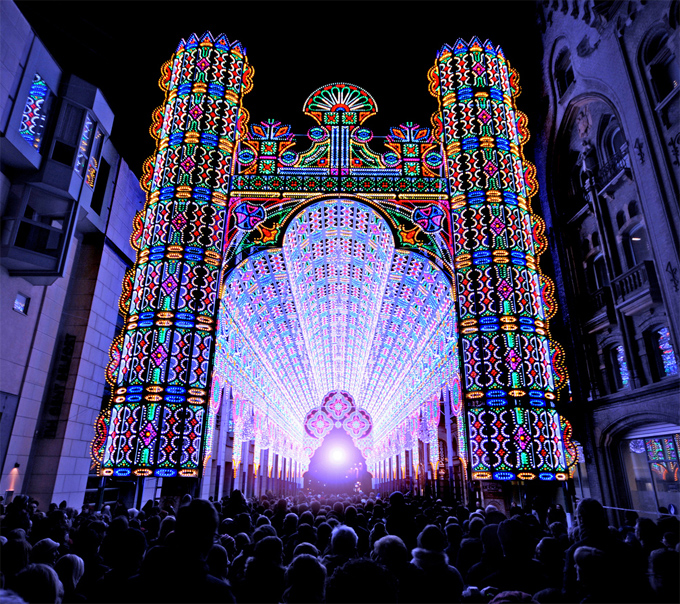 Best buildings and Beautiful places of the world The light festival