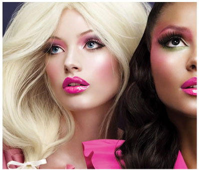 crazy makeup designs. put makeup on barbie. in the