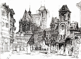 23-Medieval-Town-Łukasz-Gać-DOMIN-Poznan-Architectural-Drawings-of-Historic-Buildings-www-designstack-co