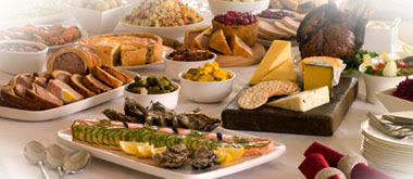 Hot and cold buffet Ideas.