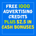Бесплатные 1000 рекламных кредитов плюс $ 2.5 в виде денежных бонусов