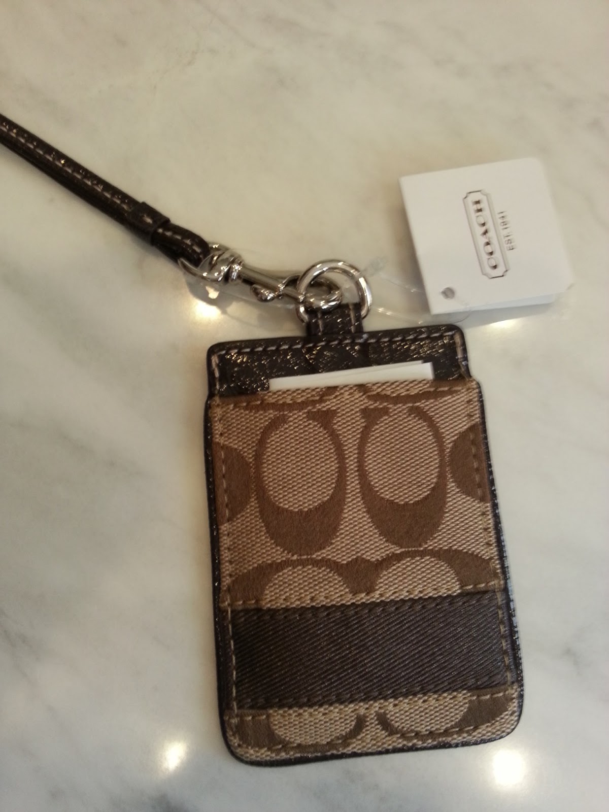 Pam's Coach & Kate Spade Blog COACH Lanyard ID Case (3 designs) S66