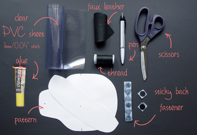 DIY transparent sunglasses case designed by Xenia Kuhn for fashionrolla.com DIY transparent sunglasses case designed by Xenia Kuhn for fashionrolla.com