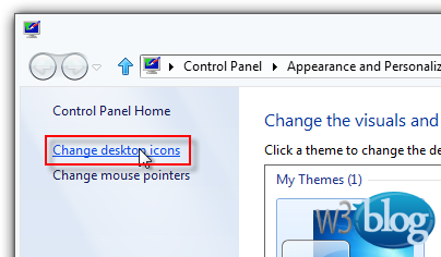 Change desktop icons Change desktop icons