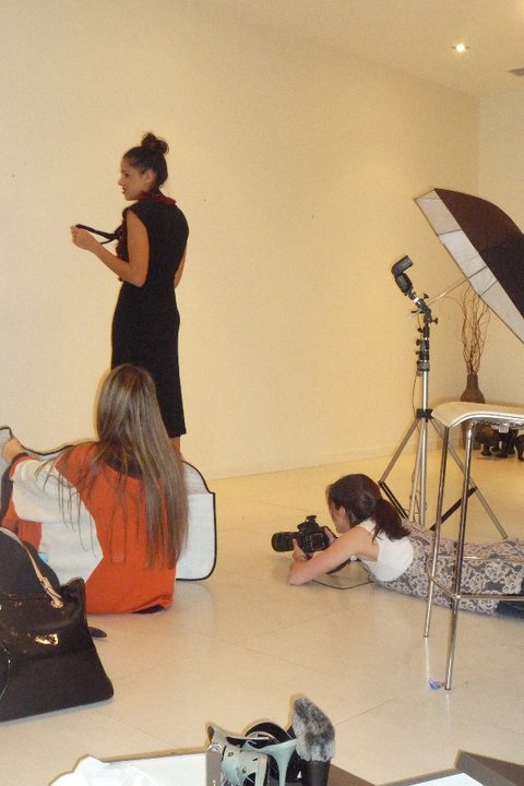 Behind the scenes pics of The Fashion Tunnel Photo Shoot Yesterday!