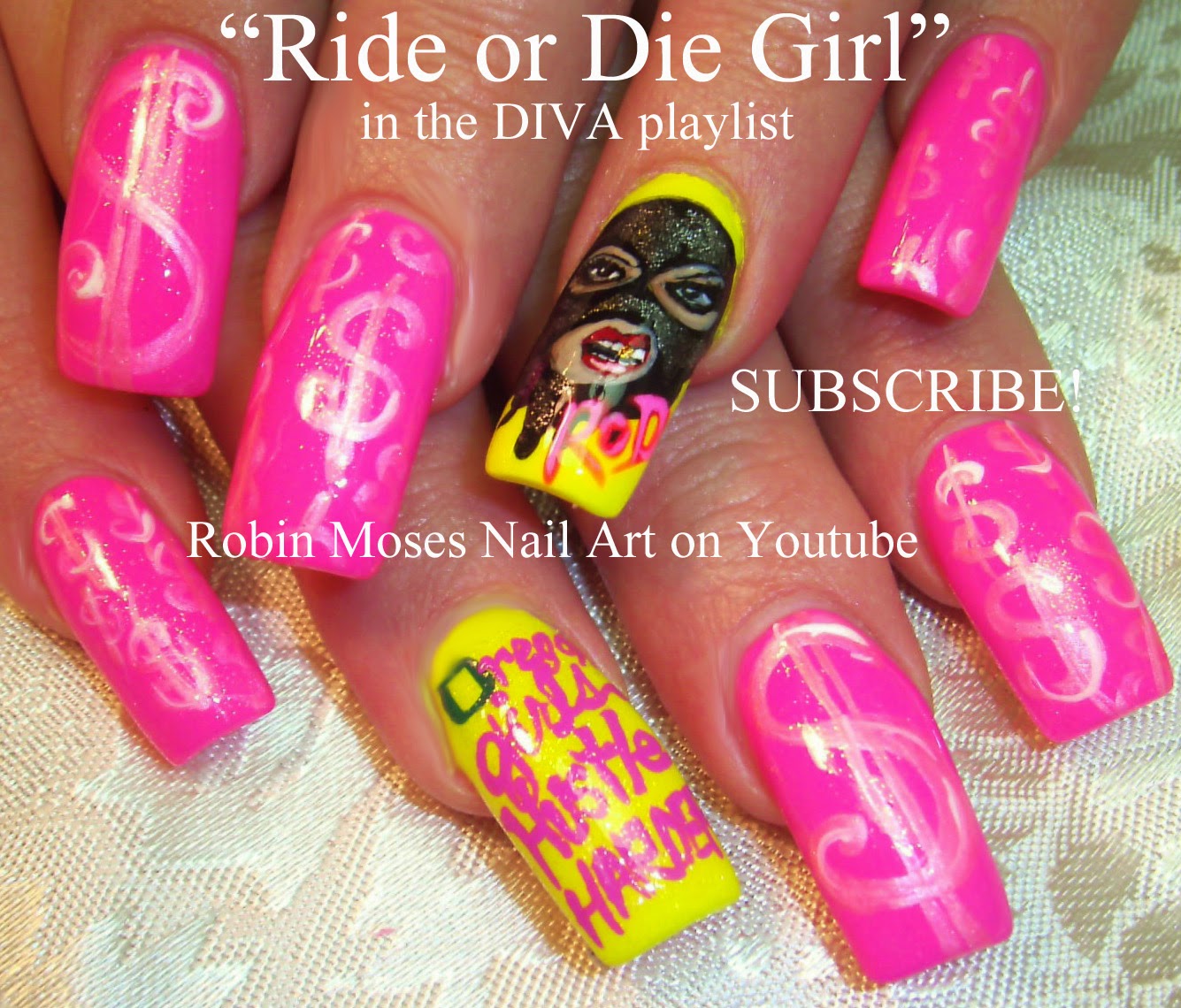 Robin Moses Nail Art Long Nailswag Swag Nail Art Tutorials Diva Tutorial Designs