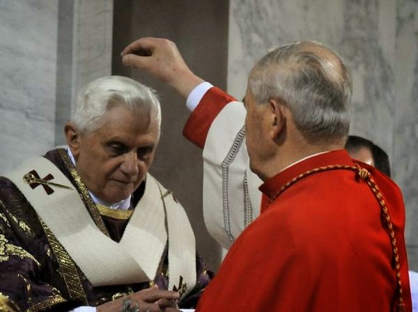 Risultati immagini per Benedetto XVI Ceneri