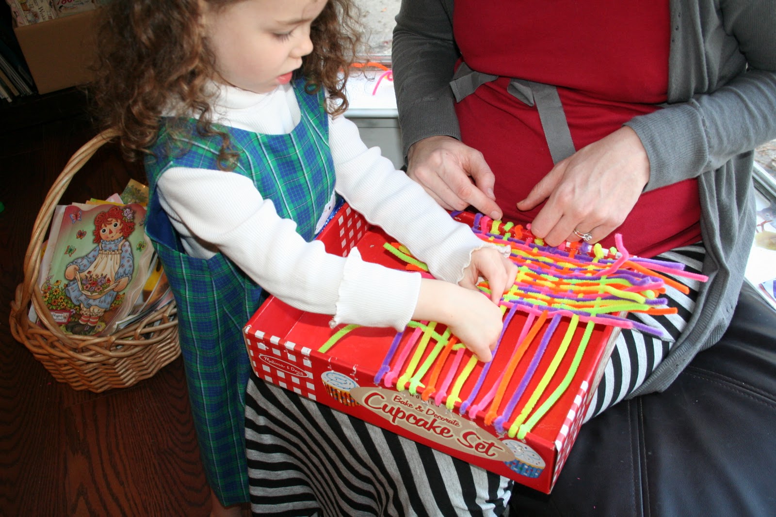 Having Fun at Home Weaving with Pipe Cleaners
