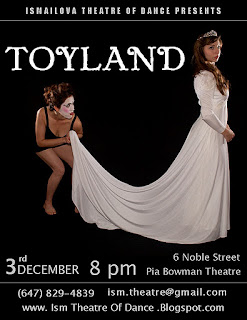 Toyland by Ismailova Theatre of Dance premiere Toronto, Pia Bouman Studio Theatre, December 3, 2011, by artjunction.blogspot.com