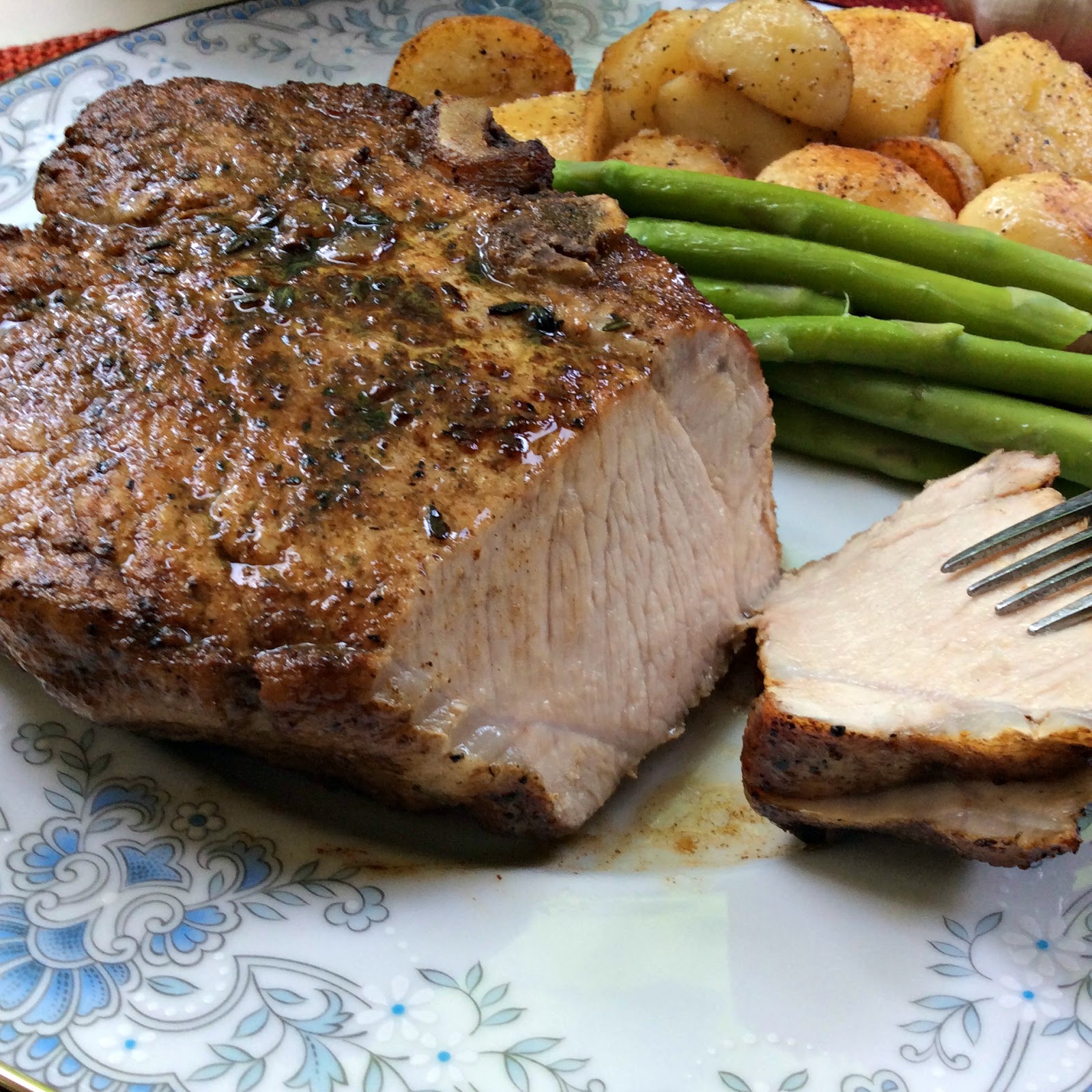 Cooking On A Budget ButterBasted Pork Chops with Thyme