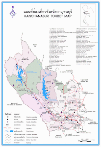 แผนที่จังหวัดกาญจนบรี