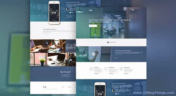 “Boxify” One Page Website Template Free Download