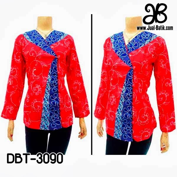 blouse batik lengan panjang blue denim blouses blouse batik lengan panjang blue denim blouses