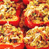 Zucchini Spicy Sausage Stuffed Peppers Recipe