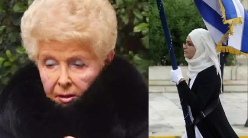 Eπίθεση από την Βέφα Αλεξιάδου για τη σημαιοφόρο με τη μαντήλα: «Φώναξαν και οι δικοί της το ΟΧΙ; Σαν δεν ντρεπόμαστε» Eπίθεση από την Βέφα Αλεξιάδου για τη σημαιοφόρο με τη μαντήλα: «Φώναξαν και οι δικοί της το ΟΧΙ; Σαν δεν ντρεπόμαστε»