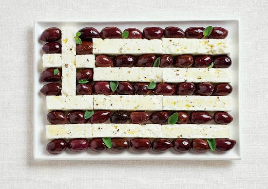 National Flags Made From Food