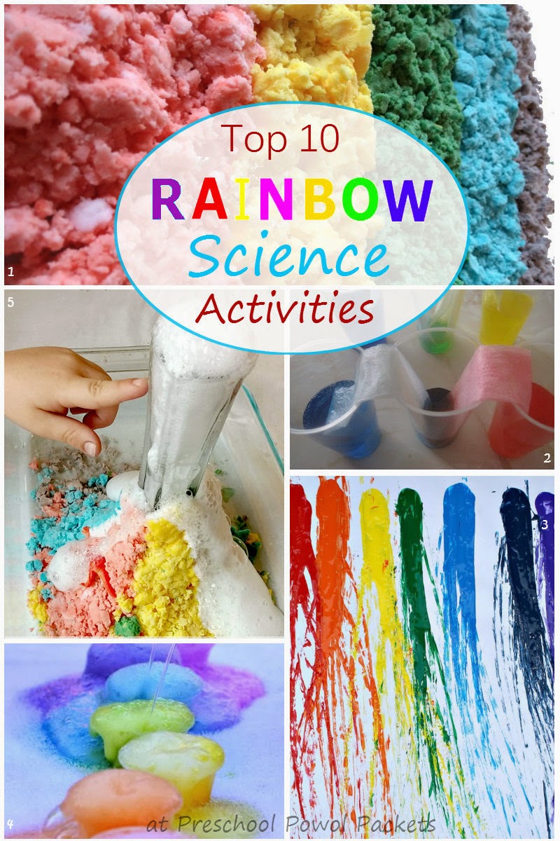 Top 10 Rainbow Science Experiments Activities! | Preschool Powol Packets