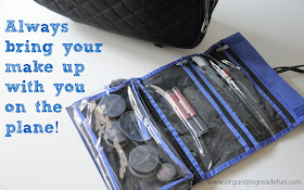 Always bring your make up with you | OrganizingMadeFun.com