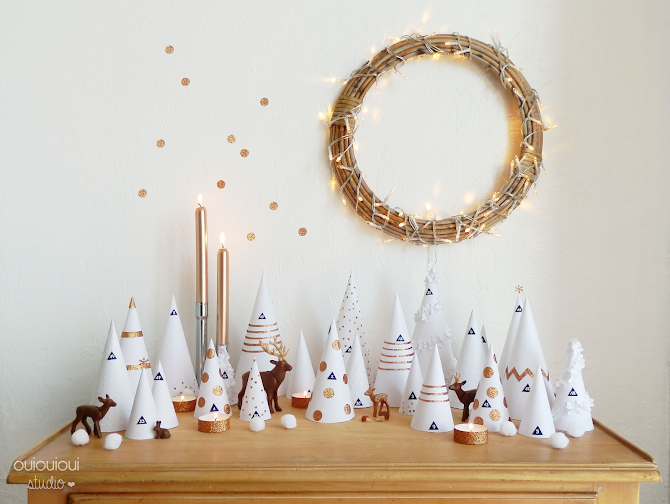 Calendrier de l'Avent en bois Forêt Enchantée-Deco Lumineuse