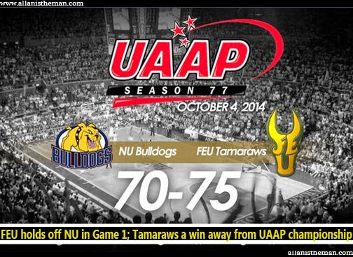 FEU holds off NU in Game 1; Tamaraws a win away from UAAP championship