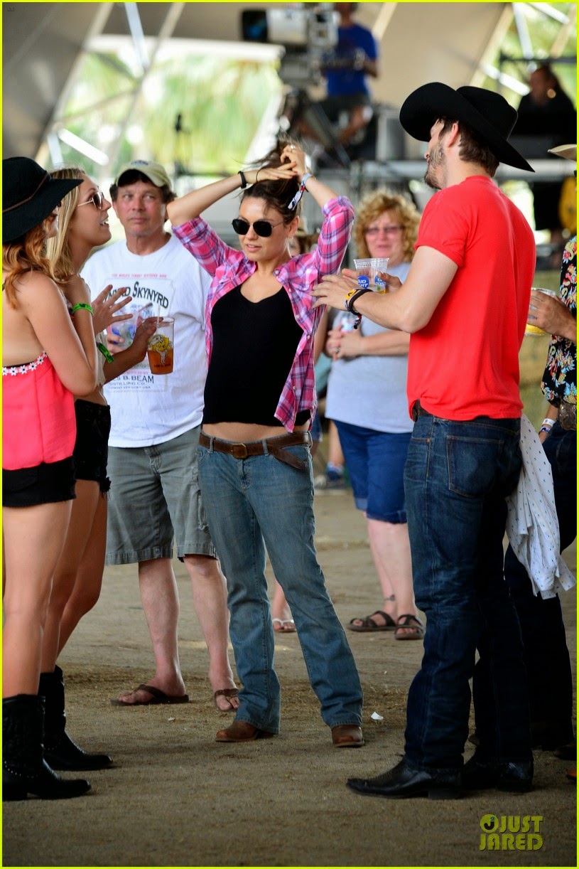 Celeb Diary: Mila Kunis & Ashton Kutcher attending the day 1 of 2014