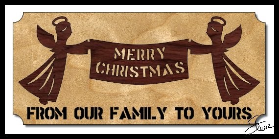 Scrollsaw Workshop: Merry Christmas From our Family to Yours.