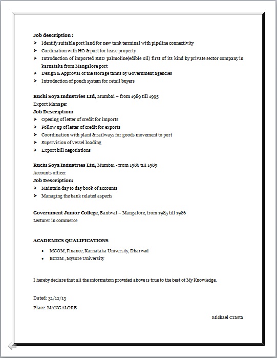 Sample resume of it delivery manager