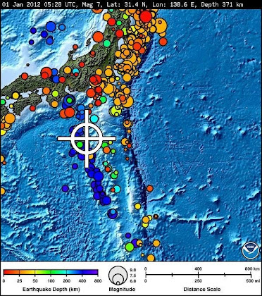 Terremoto en Japón hoy (1 de enero de 2012)