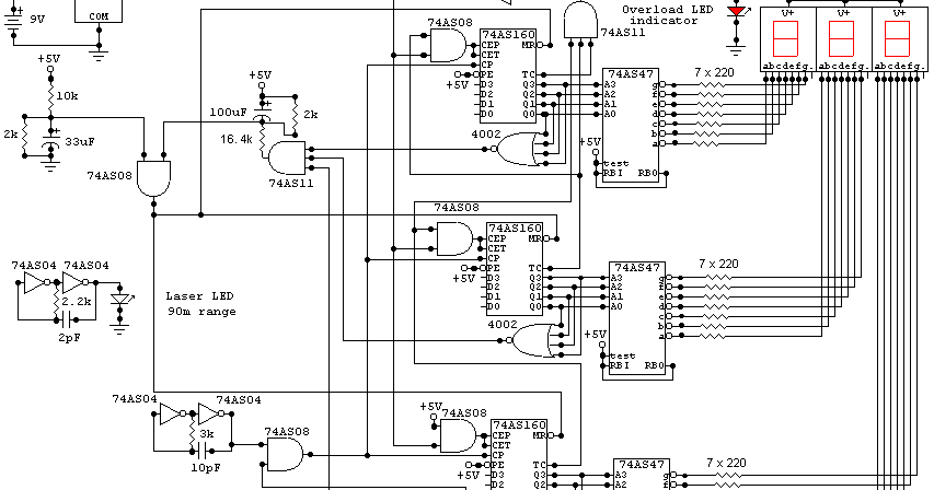 Digital Radar Speedometer Schematic | Circuit Schematic learn Digital Radar Speedometer Schematic | Circuit Schematic learn