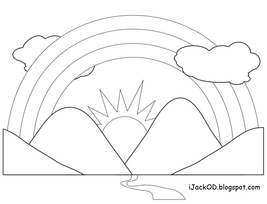 Coloring Pages Of Rainbows Coloring Pages Of Rainbows