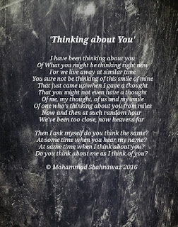 Thinking about you poems