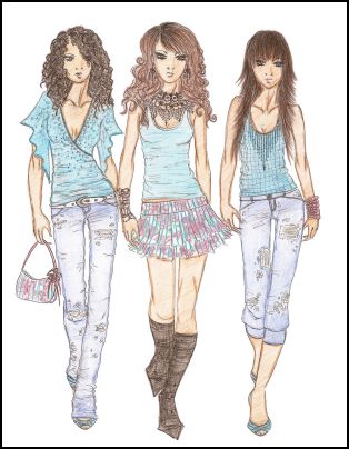 fashion clothing sketches