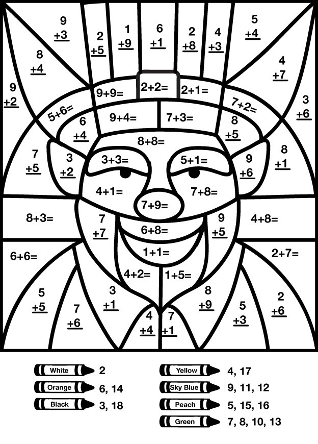 Other Graphical Works: Mystery Math Picture for Children's to Answer