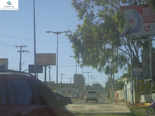 Semáforo instalado na antiga rotatória do Rubão.