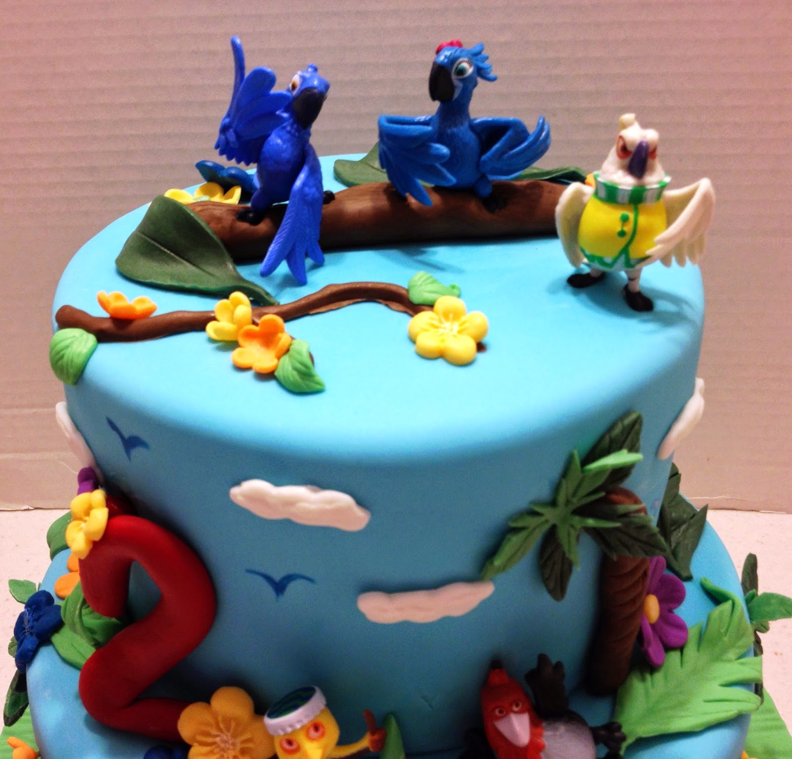 MaryMel Cakes "Rio" themed birthday cake